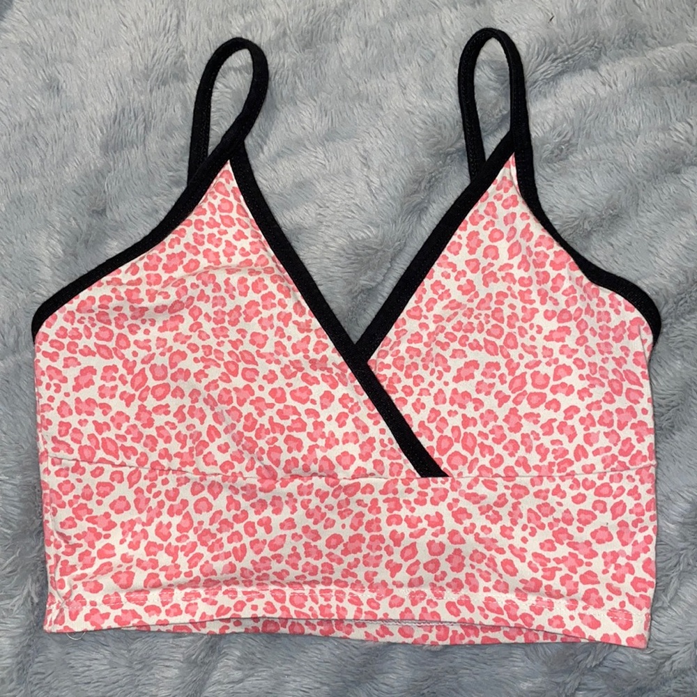 Brandy Melville Amara Tank | pink cheetah print